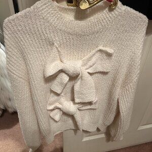 knit 2 bows sweater